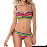 2019 Women's Print Color Split Bikini,Loylat Ladies Split Bikini Beachwear Swimsuit for Females Multicolor B07MTF62PJ